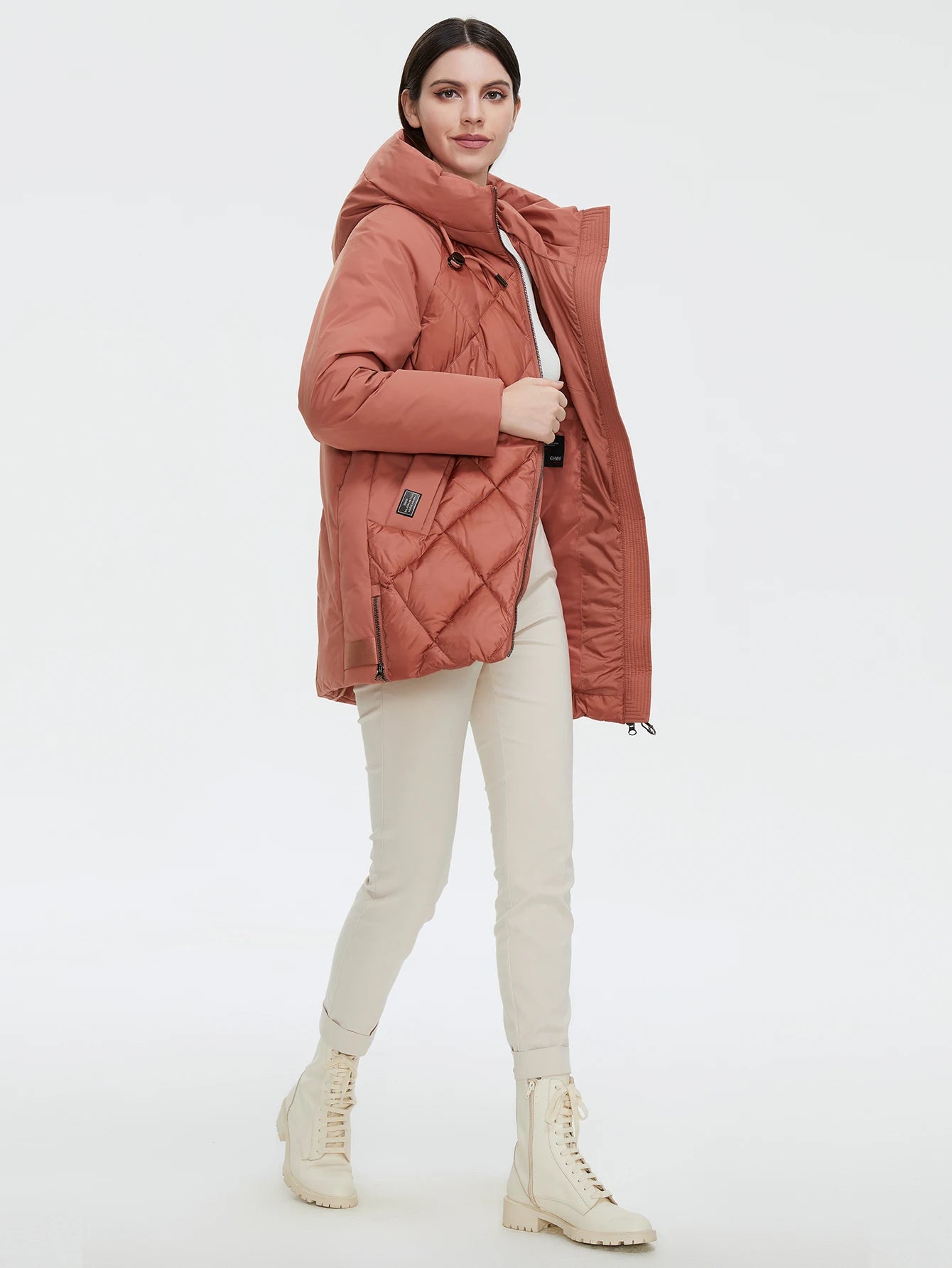 Cinemore Jacket Women's Plus Size Collection Warm Jacket Mid-length Grace With Unusual Design Women Coats brand Parka 8198