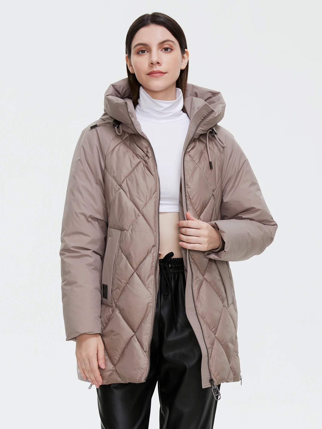 Cinemore Jacket Women's Plus Size Collection Warm Jacket Mid-length Grace With Unusual Design Women Coats brand Parka 8198