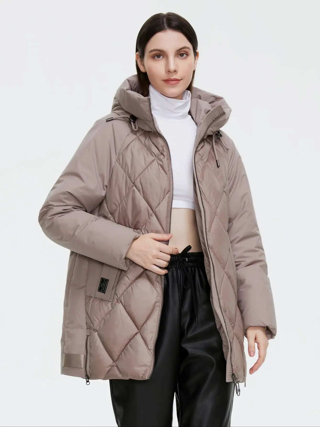 Cinemore Jacket Women's Plus Size Collection Warm Jacket Mid-length Grace With Unusual Design Women Coats brand Parka 8198