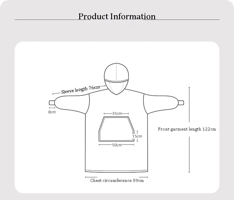 Wearable Blanket Hoodie for Women and Men, Oversized Hooded Blankets Sweatshirt, Cozy and Warm Fleece Blanket with Sleeves