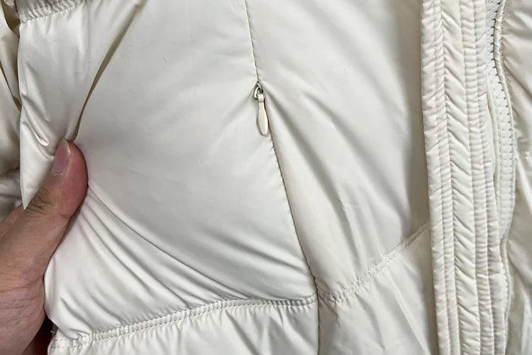 Plus Size Women x-long Parka Winter Loose Design Ribbon Hooded Thicken Warm Cotton-padded Jacket 137