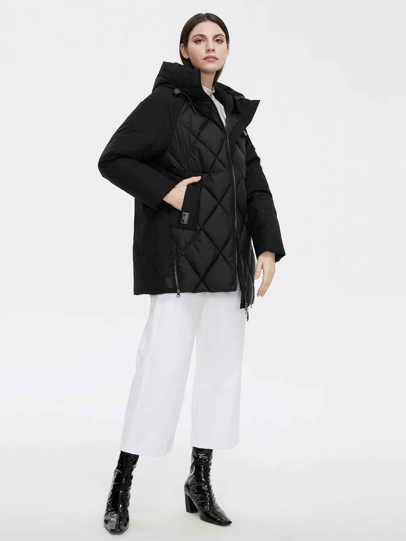 Cinemore Jacket Women's Plus Size Collection Warm Jacket Mid-length Grace With Unusual Design Women Coats brand Parka 8198