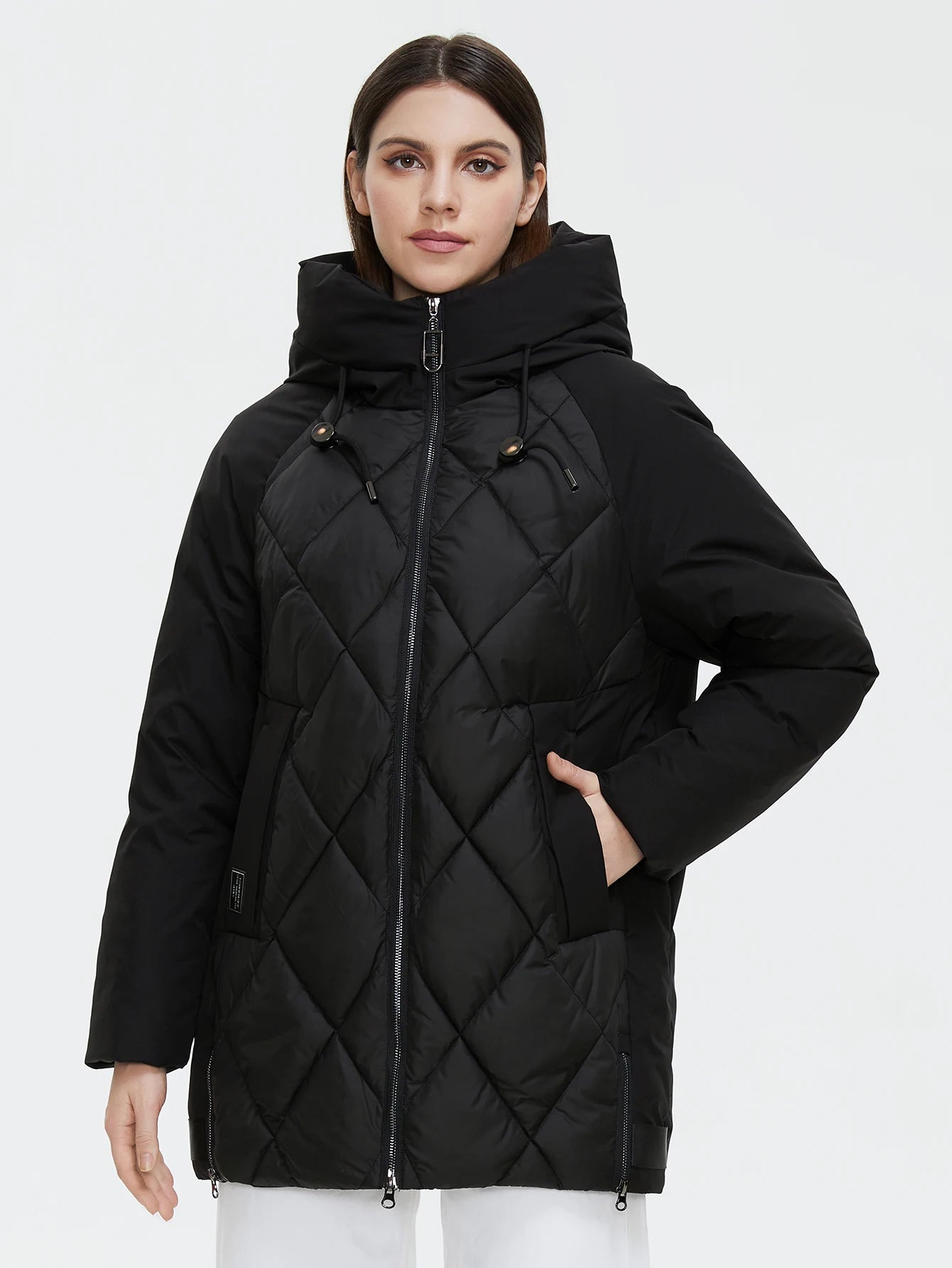 Cinemore Jacket Women's Plus Size Collection Warm Jacket Mid-length Grace With Unusual Design Women Coats brand Parka 8198